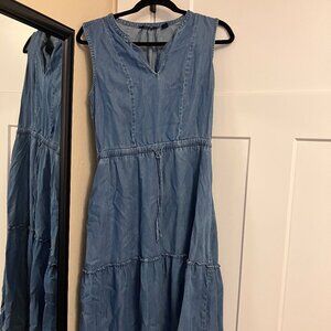 Chambray denim dress